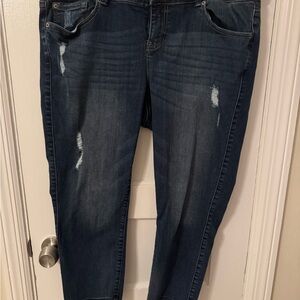 Torrid Blue Jeans with Distressed Details